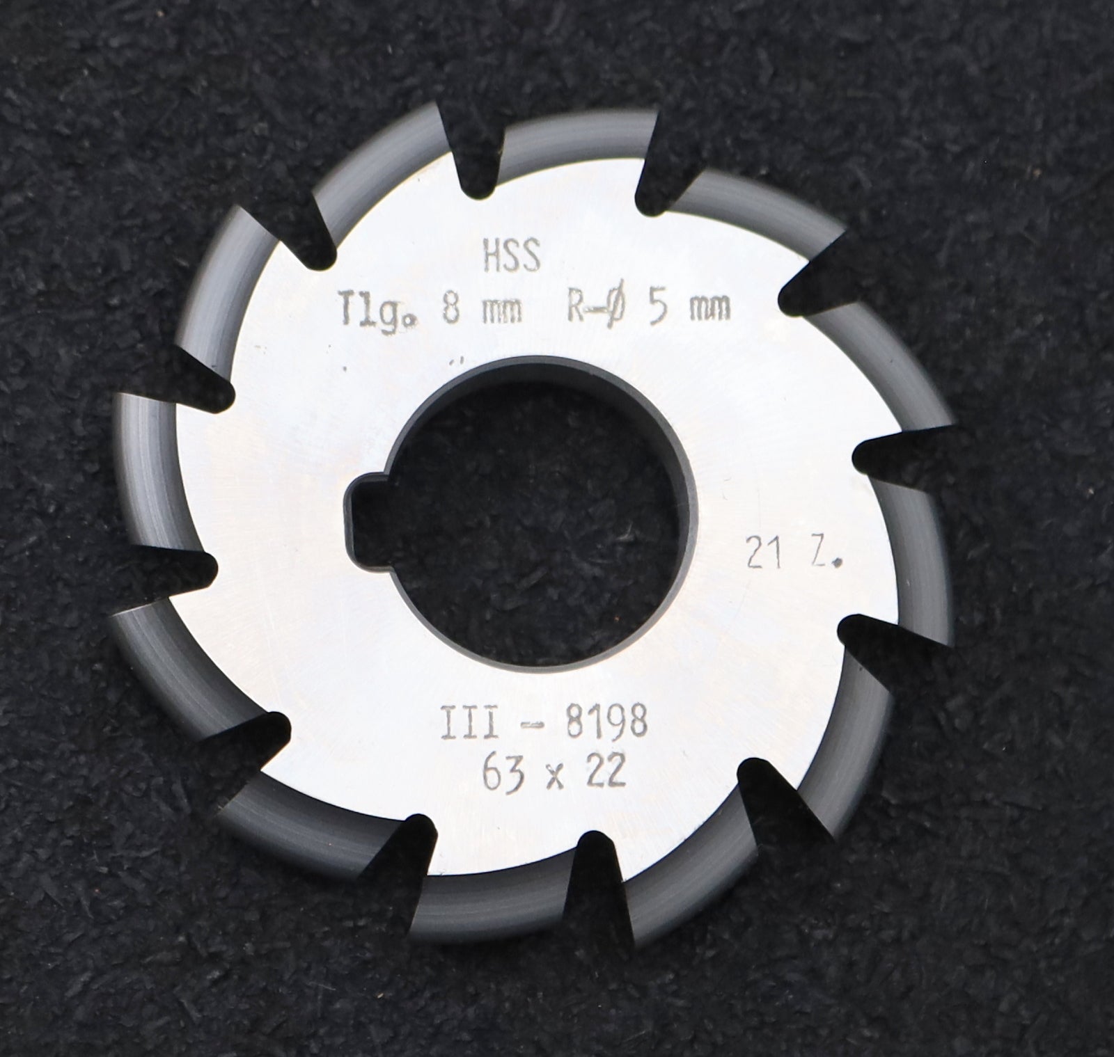 Bild des Artikels DOLD-Rollketenrad-Formfräser-Roller-chain-form-cutter-Teilung=-8,0mm-Profil-III