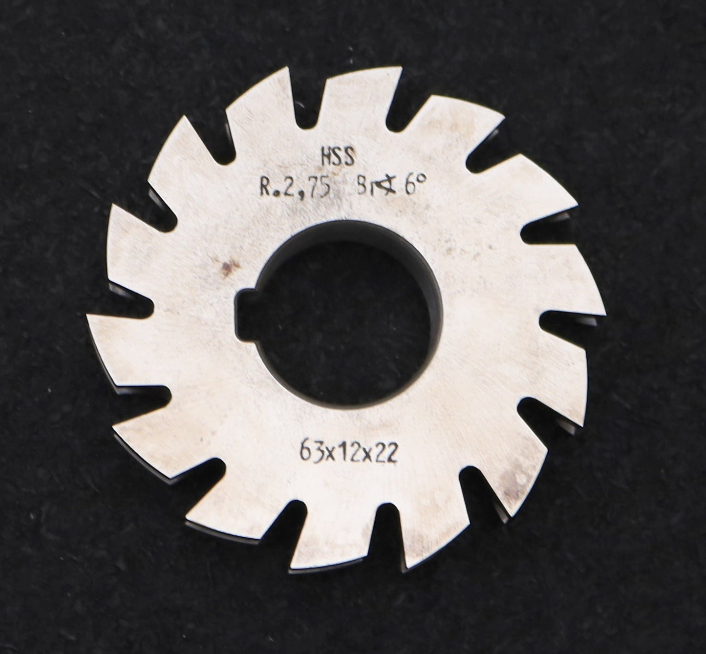 Bild des Artikels DOLD-Halbrund-Formfräser-konkav-Radiusfräser-Radius-2,75mm-Spannwinkel-6°