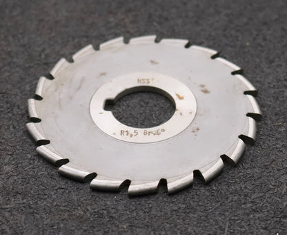 Bild des Artikels DOLD-Halbrund-Formfräser-konvex-Radiusfräser-Radius-1,5mm-Spannwinkel-6°-HSS