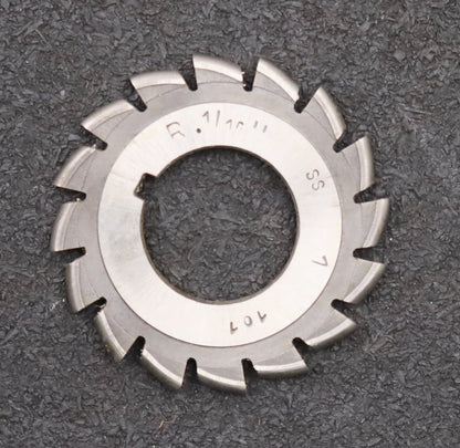 Bild des Artikels DOLD-Halbrund-Formfräser-konvex-Radiusfräser-Radius-1/16"-Spannwinkel-6°