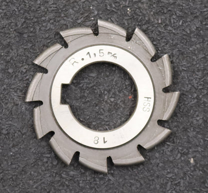 Bild des Artikels DOLD-Halbrund-Formfräser-konvex-Radiusfräser-Radius-1,5mm-Spannwinkel-6°