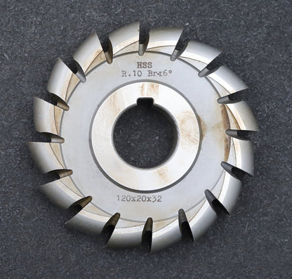 Bild des Artikels DOLD-Halbrund-Formfräser-konkav-Radiusfräser-Radius-10mm-Spannwinkel-6°-LKN