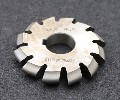 Bild des Artikels DOLD-Rollkettenrad-Formfräser-Teilung=-9,52mm=-3/8"-Rollen Ø=-6,35mm-Profil-Nr.-II