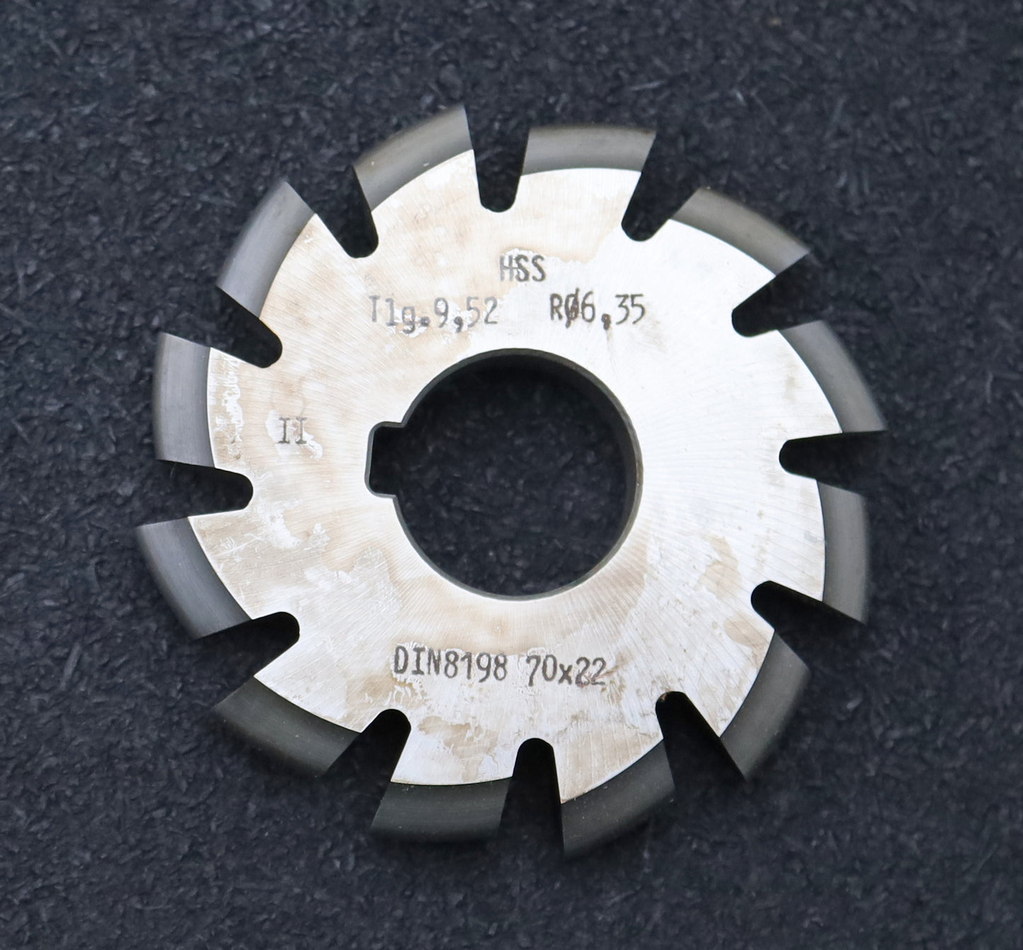Bild des Artikels DOLD-Rollkettenrad-Formfräser-Teilung=-9,52mm=-3/8"-Rollen Ø=-6,35mm-Profil-Nr.-II
