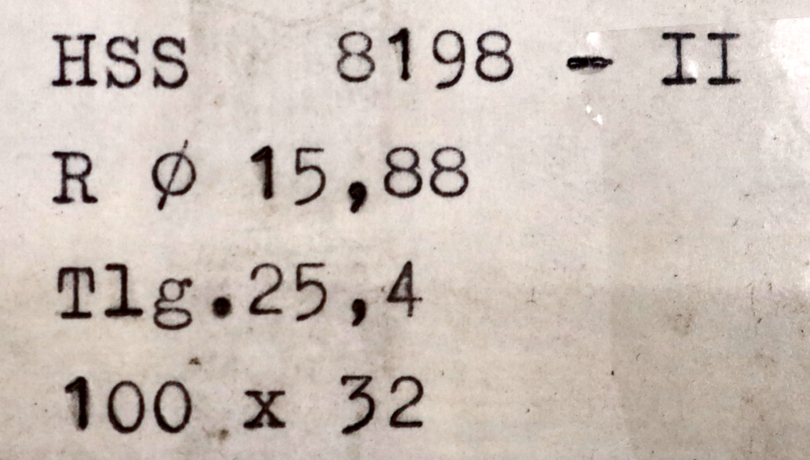 Bild des Artikels DOLD-Rollkettenrad-Formfräser-Teilung=-25,4mm=-1"-Rollen Ø=-15,88mm- Ø100x32mm