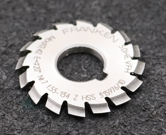 Bild des Artikels DOLD-Zahnformfräser-m=-0,42mm-No.-7-Z=-55-134-EGW-20°- Ø35x13mm-hinterdreht