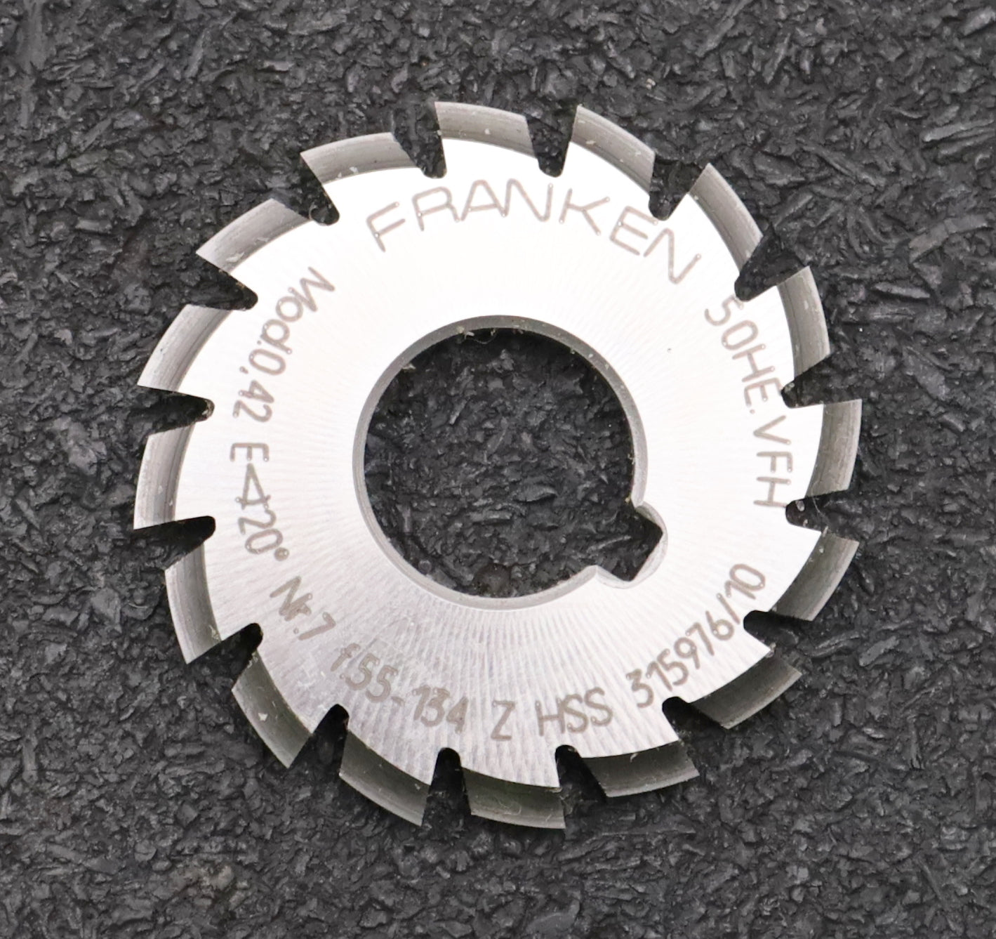 Bild des Artikels DOLD-Zahnformfräser-m=-0,42mm-No.-7-Z=-55-134-EGW-20°- Ø35x13mm-hinterdreht