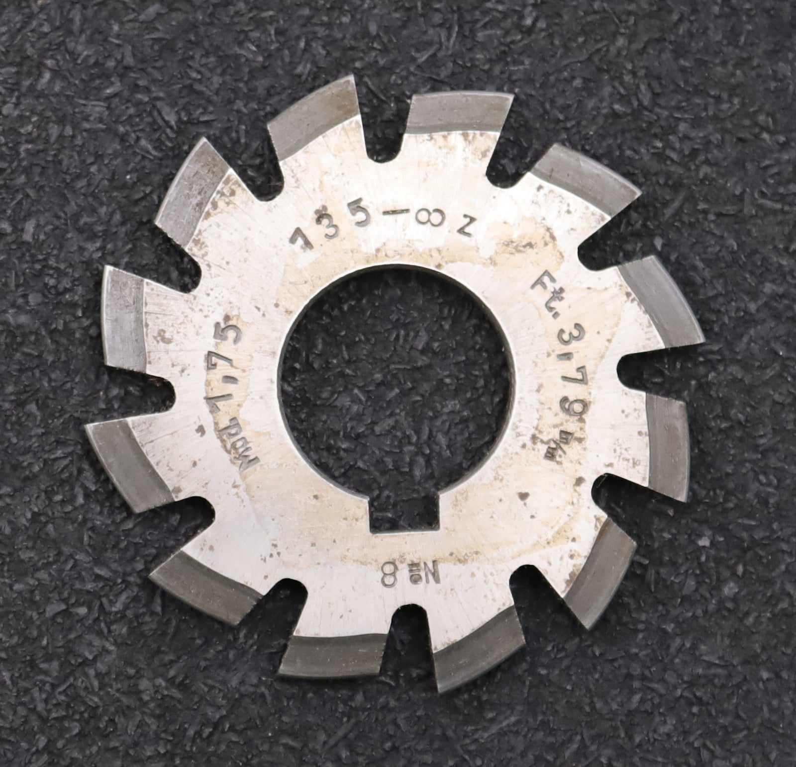 Bild des Artikels DOLD-Zahnformfräser-m=-1,75mm-No.-8-Z=-135-00-EGW-20°- Ø60x22mm-LKN-12-Spannuten