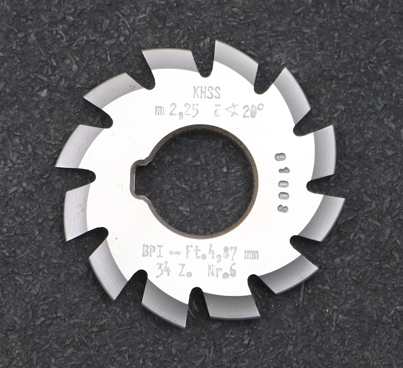 Bild des Artikels DOLD-Zahnformfräser-m=-2,25mm-No.-1-Z=-19-EGW-20°-BP-I- Ø60x22mm-mit-LKN