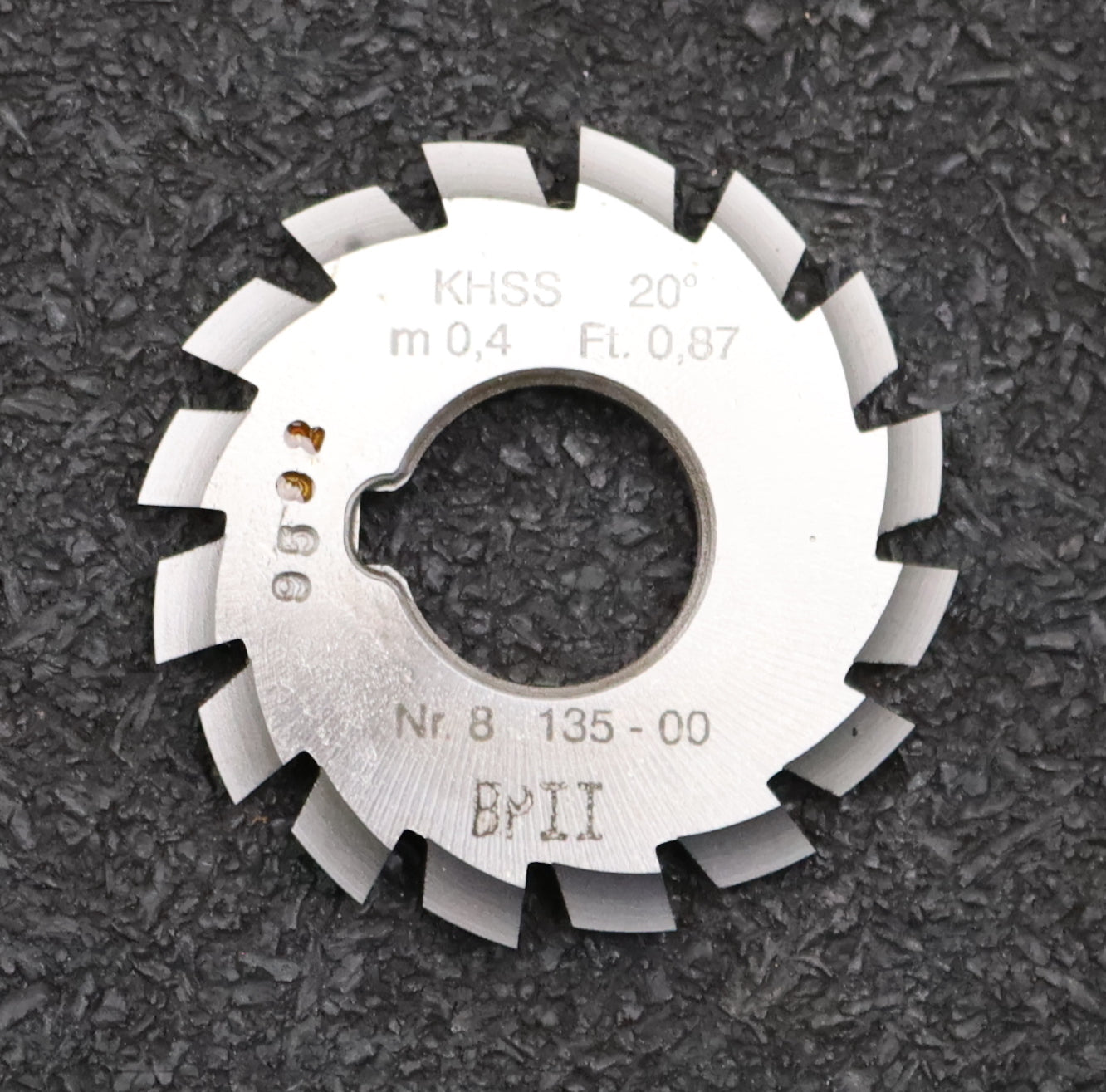 Bild des Artikels DOLD-Zahnformfräser-gear-profile-cutter-m=-0,4mm-No.-8-Z=-135-00-EGW-20°-BP-II