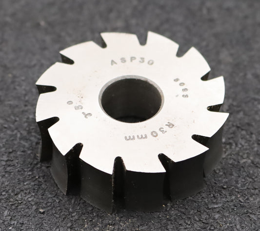 Bild des Artikels DOLD-Formfräser-konkav-Radiusfräser-Radius-30,0mm- Ø51,5x16x Ø16mm-12-Spannuten