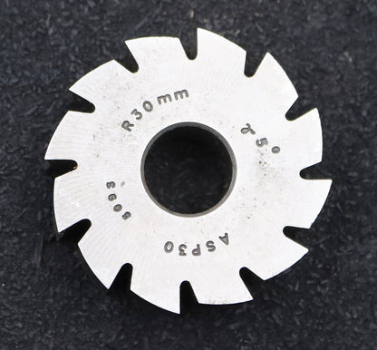 Bild des Artikels DOLD-Formfräser-konkav-Radiusfräser-Radius-30,0mm- Ø51,5x16x Ø16mm-12-Spannuten