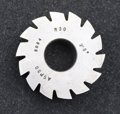Bild des Artikels DOLD-Formfräser-konkav-Radiusfräser-Radius-30,0mm- Ø60,5x18x Ø22mm-14-Spannuten
