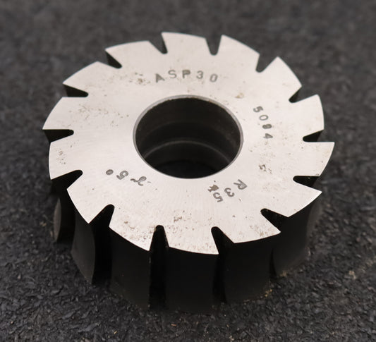 Bild des Artikels DOLD-Formfräser-konkav-Radiusfräser-Radius-35,0mm- Ø60,5x22x Ø22mm-14-Spannuten