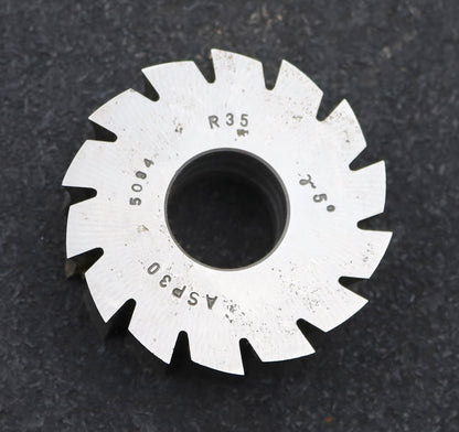Bild des Artikels DOLD-Formfräser-konkav-Radiusfräser-Radius-35,0mm- Ø60,5x22x Ø22mm-14-Spannuten