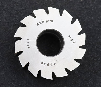 Bild des Artikels DOLD-Formfräser-konkav-Radiusfräser-Radius-60,0mm- Ø60x30x Ø22mm-14-Spannuten