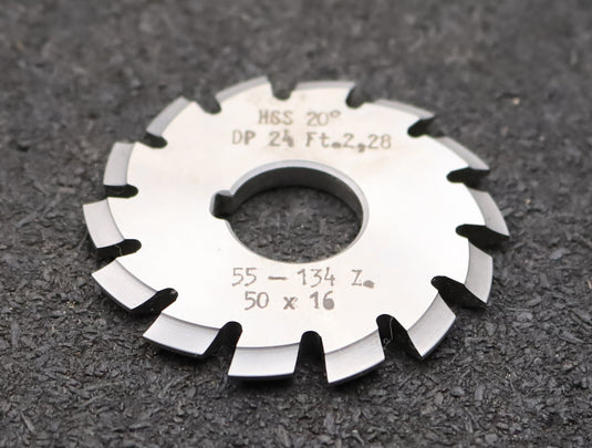 Bild des Artikels DOLD-Zahnformfräser-gear-profile-cutter-DP-24-No.-2--Z=-55-134-EGW-20° Ø50x16mm