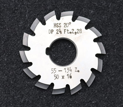 Bild des Artikels DOLD-Zahnformfräser-gear-profile-cutter-DP-24-No.-2--Z=-55-134-EGW-20° Ø50x16mm