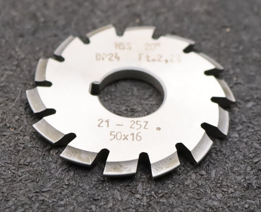 Bild des Artikels DOLD-Zahnformfräser-gear-profile-cutter-DP-24-No.-5--Z=-21-25-EGW-20° Ø50x16mm