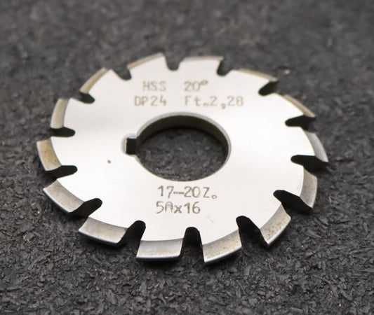 Bild des Artikels DOLD-Zahnformfräser-gear-profile-cutter-DP-24-No.-6--Z=-17-20-EGW-20° Ø50x16mm