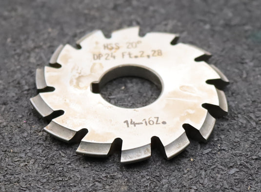 Bild des Artikels DOLD-Zahnformfräser-gear-profile-cutter-DP-24-No.-7--Z=-14-16-EGW-20° Ø50x16mm