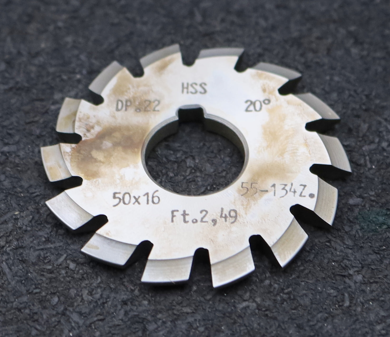 Bild des Artikels DOLD-Zahnformfräser-gear-profile-cutter-DP-22-No.-2--Z=-55-134-EGW-20° Ø50x16mm