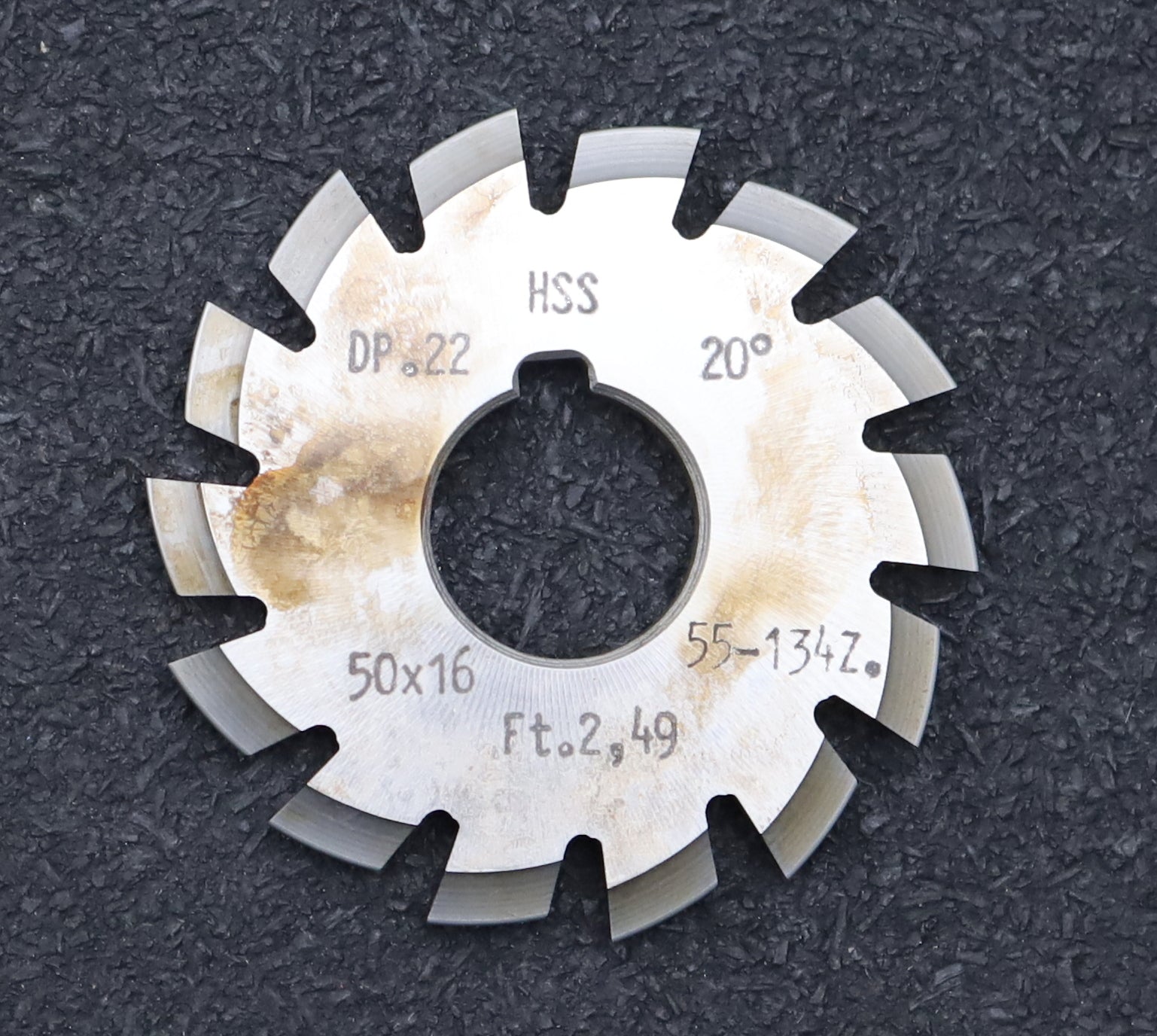 Bild des Artikels DOLD-Zahnformfräser-gear-profile-cutter-DP-22-No.-2--Z=-55-134-EGW-20° Ø50x16mm