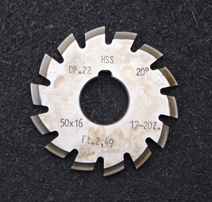 Bild des Artikels DOLD-Zahnformfräser-gear-profile-cutter-DP-22-No.-6--Z=-17-20-EGW-20° Ø50x16mm