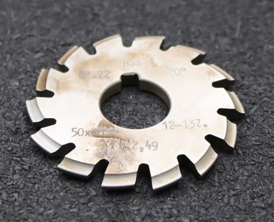 Bild des Artikels DOLD-Zahnformfräser-gear-profile-cutter-DP-22-No.-8--Z=-12-13-EGW-20° Ø50x16mm