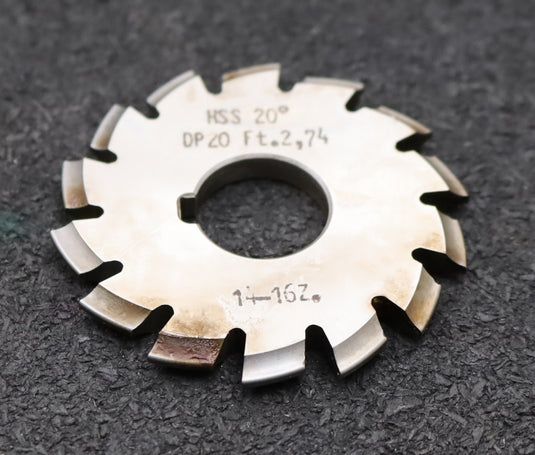 Bild des Artikels DOLD-Zahnformfräser-gear-profile-cutter-DP-20-No.-7--Z=-14-16-EGW-20° Ø50x16mm