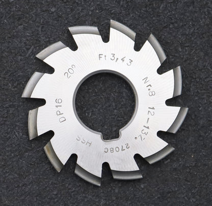 Bild des Artikels DOLD-Zahnformfräser-gear-profile-cutter-DP-16-No.-8--Z=-12-13-EGW-20° Ø60x22mm