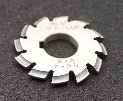 Bild des Artikels DOLD-Zahnformfräser-gear-profile-cutter-DP-14-No.-8--Z=-12-13-EGW-20° Ø60x22mm