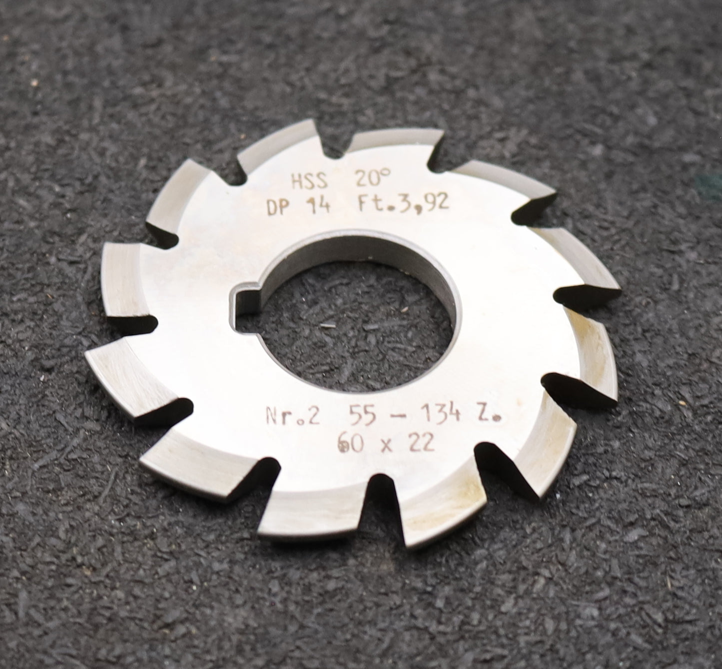 Bild des Artikels DOLD-Zahnformfräser-gear-profile-cutter-DP-14-No.-2--Z=-55-134-EGW-20° Ø60x22mm