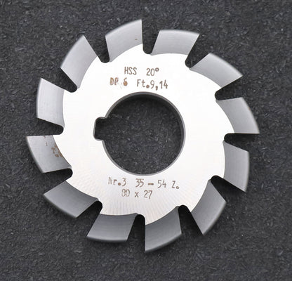 Bild des Artikels DOLD-Zahnformfräser-gear-profile-cutter-DP-6-No.-3-Z=-35-54-EGW-20°- Ø80x27mm