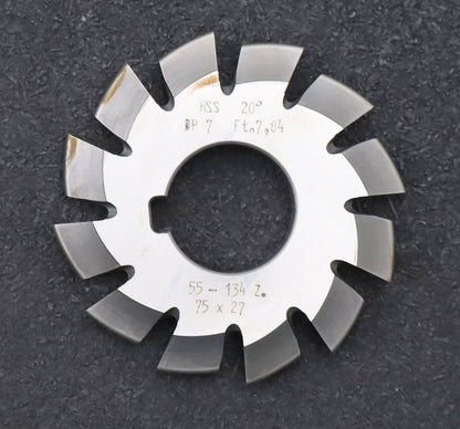 Bild des Artikels DOLD-Zahnformfräser-gear-profile-cutter-DP-7-No.-2-Z=-55-134-EGW-20°- Ø75x27mm