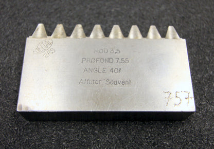 DELTAL Hobelkamm rack cutter m= 3,5 Angle 20° 88x20mm