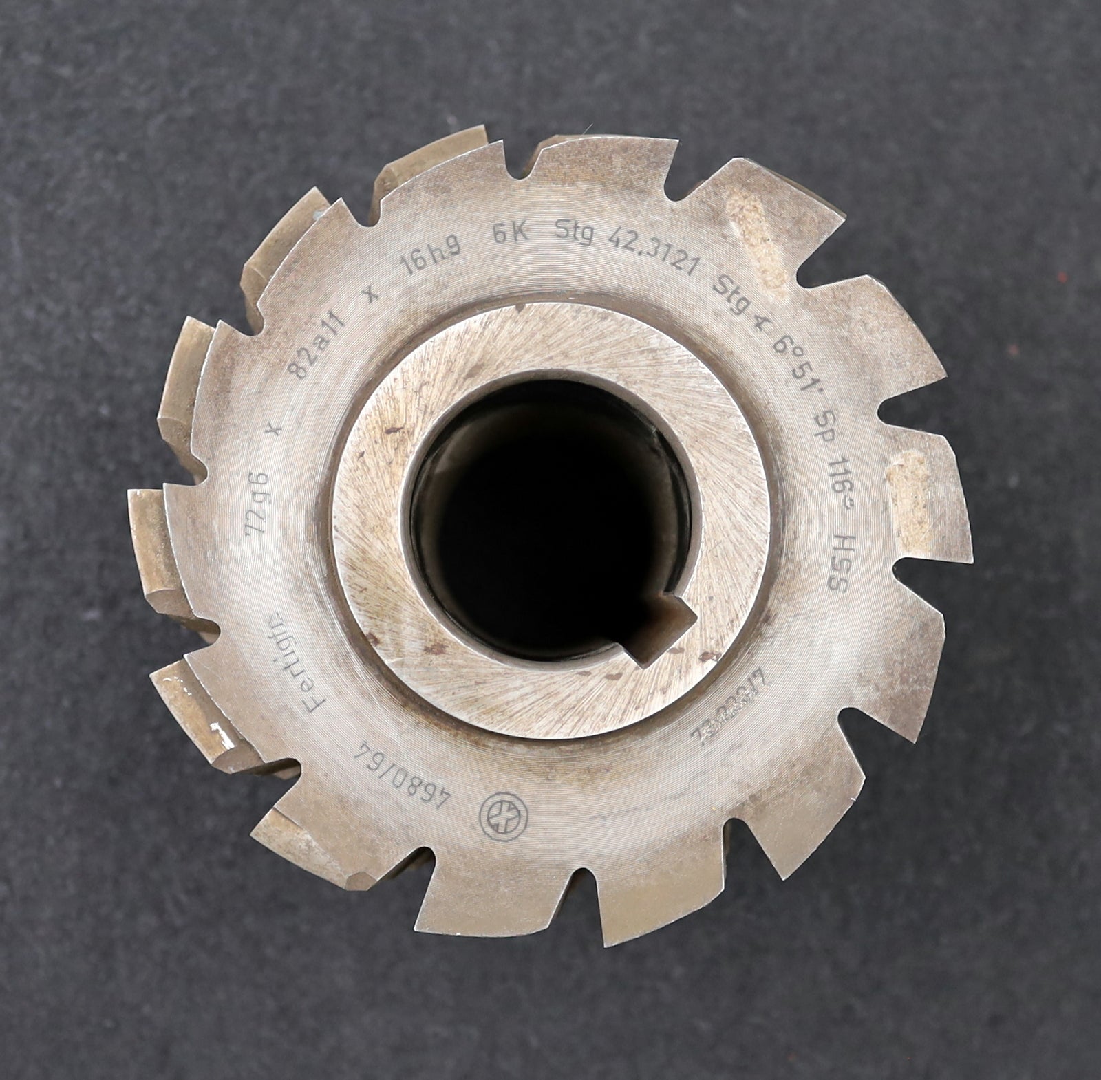 Bild des Artikels Keilwellen-Wälzfräser-spline-hob-6-Keile-72x82x16mm-mit-Höcker-Fertigfräser-LKN