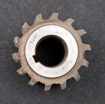 Bild des Artikels PWS-Keilwellen-Wälzfräser-spline-hob-6-Keile-27,96x34x6,96mm-mit-Höcker-1gg.Re