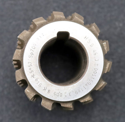 Bild des Artikels DRÖGEMEYER-Keilwellen-Wälzfräser--8-Keile-46,3x50x9,3mm-mit-Höcker-Ø59x61xØ27mm