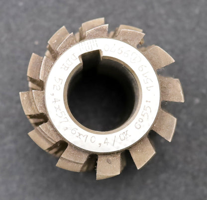 Bild des Artikels PWS-Keilwellen-Wälzfräser-8-Keile-52,4x57,6x10,4mm-mit-Höcker---spiralgenutet