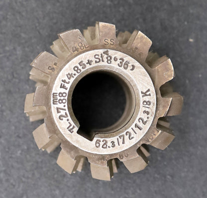 Bild des Artikels Keilwellen-Wälzfräser-8-Keile-62,3x72x12,3mm-mit-Höcker-Ø69x55xØ27mm-LKN-1gg.Re