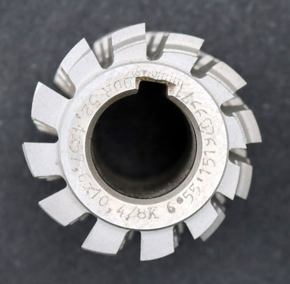 Bild des Artikels PWS-Keilwellen-Wälzfräser-8-Keile-52,4x57,6x10,4mm-mit-Höcker-Ø61x64xØ27mm-LKN