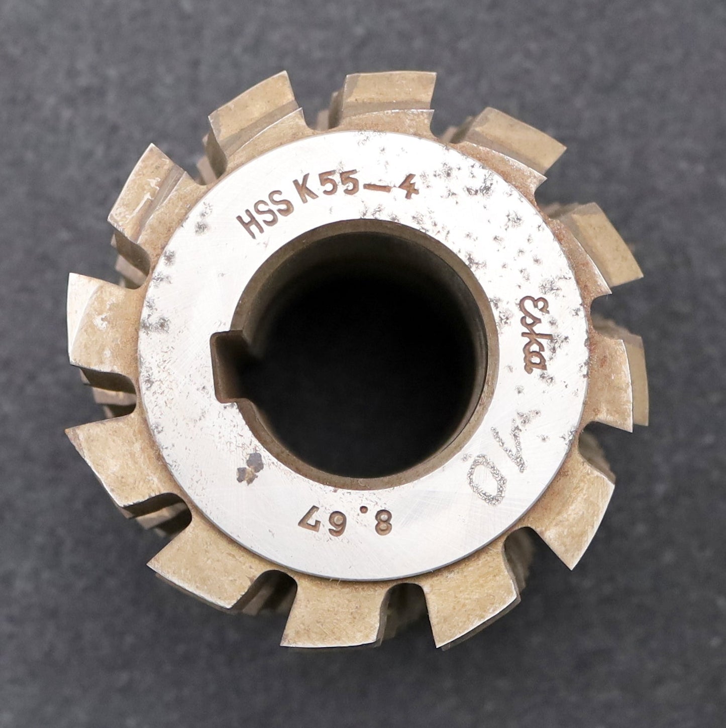 Bild des Artikels Eska-Keilwellen-Wälzfräser-8-Keile-70x78x12mm-mit-Höcker-Ø78x81xØ32mm-mit-LKN