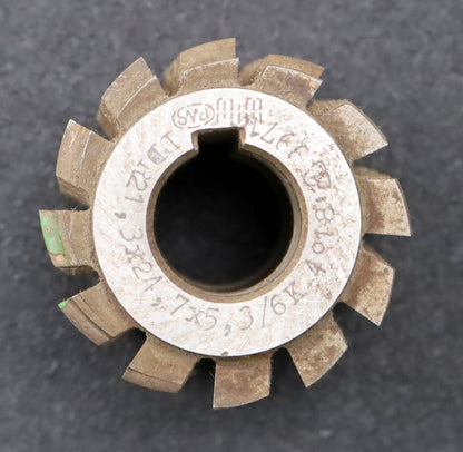 Bild des Artikels PWS-Keilwellen-Wälzfräser-6-Keile-21,3x24,7x5,3mm-mit-Höcker-Ø54x48xØ22mm