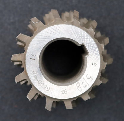 Bild des Artikels PWS-Keilwellen-Wälzfräser-6-Keile-62,4x69,6x16,4mm-mit-Höcker-Ø75x78xØ32mm-LKN