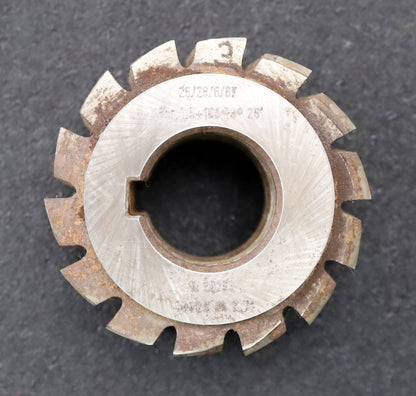 Bild des Artikels Keilwellen-Wälzfräser-6-Keile-25x28x6mm-mit-Höcker-Ø78x45xØ32mm-LKN-1gg.Re