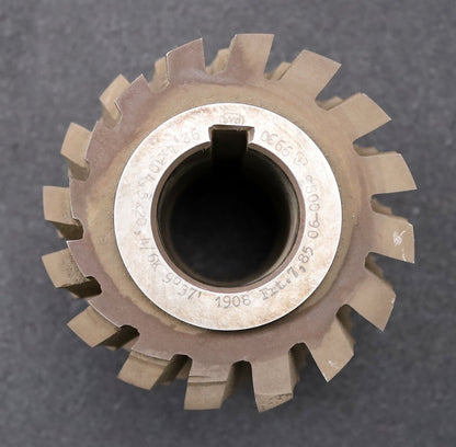 Bild des Artikels PWS-Keilwellen-Wälzfräser-6-Keile-92,4x104,5x20,4mm-mit-Höcker-Ø107x110xØ40mm