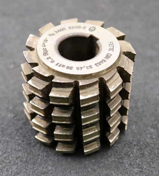 Bild des Artikels FETTE-Keilwellen-Wälzfräser-6-Keile-DIN5463-23,45x28x6,2mm-Ø61x57xØ22mm