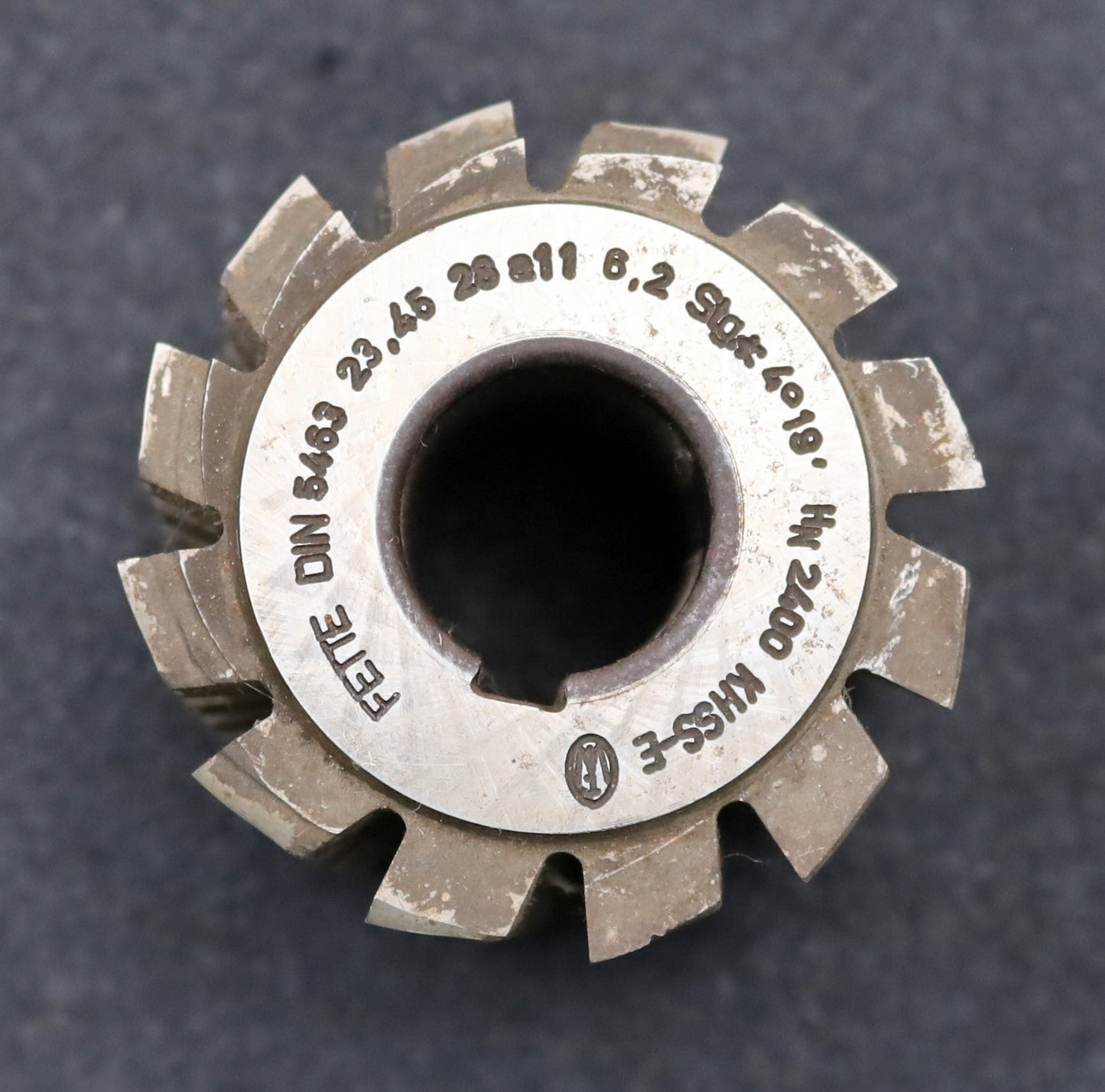 Bild des Artikels FETTE-Keilwellen-Wälzfräser-6-Keile-DIN5463-23,45x28x6,2mm-Ø61x57xØ22mm