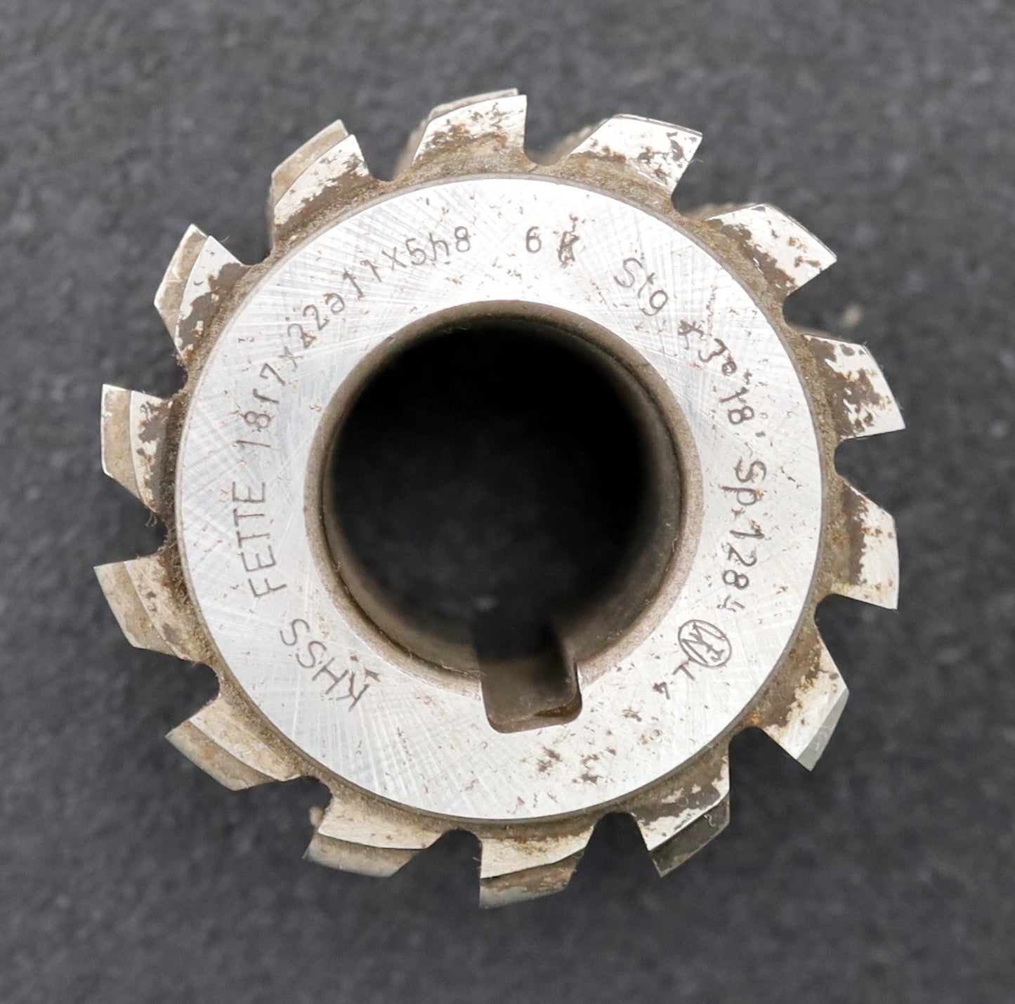 Bild des Artikels FETTE-Keilwellen-Wälzfräser-6-Keile-18x22x5mm-mit-Höcker-Ø62x47xØ27mm-LKN